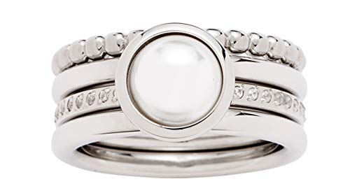 Jewels by Leonardo Damen-Ring aus Edelstahl silber...