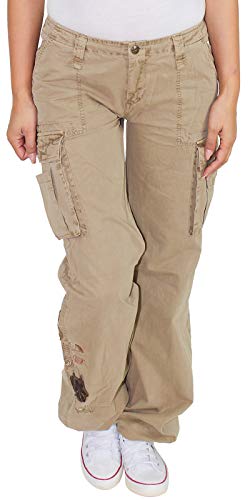 Sotala Damen Baggy Boyfriend Hose Hüfthose Cargo...