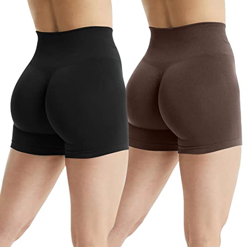 JN JANPRINT 2er-Pack Gym Shorts Damen Butt Scrunch...
