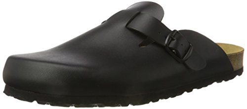 Lico Herren Bioline Clog Pantoletten, Schwarz, 47...