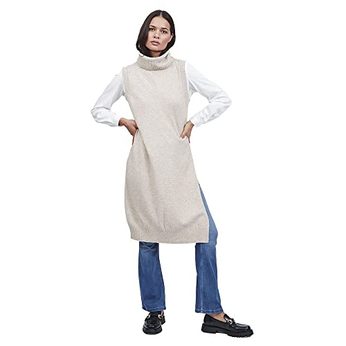 Vila Damen Viril Long S/L Knit Vest - Noos Weste,...