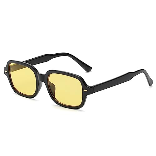 YOJUED Vintage Rechteck Ovale Sonnenbrille Damen...