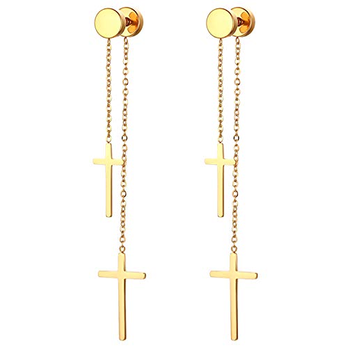JewelryWe Schmuck Ohrringe Herren Damen Edelstahl...
