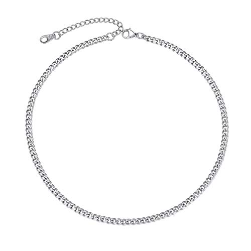 ChainsPro Herren Panzerkette 3mm Breite Edelstahl...