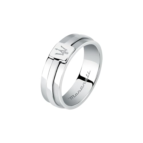 Maserati Iconic Herren Ring aus Stahl -...