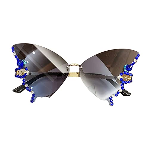 Newwyt Diamond Butterfly Sonnenbrille Damen...