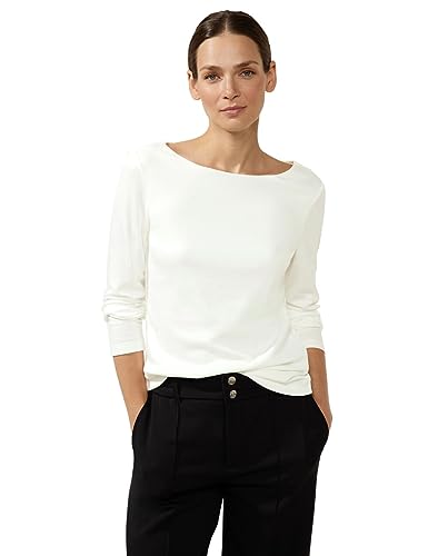 STREET ONE Damen A320502 Shirt, Off White, 42