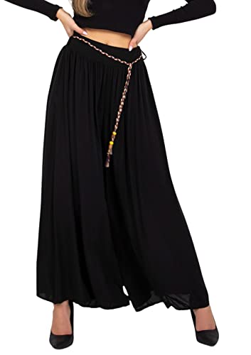 Och Bella Hosenrock Damen Lang mit hoher Taille -...