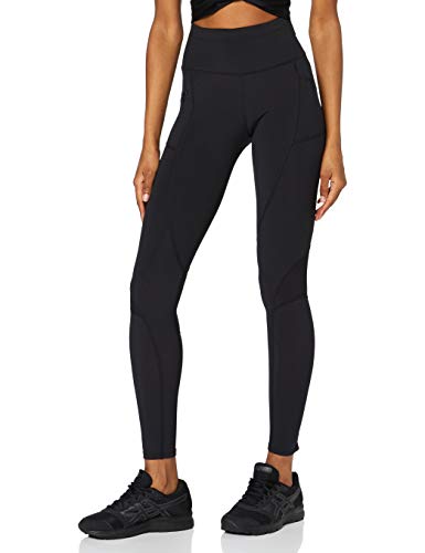 AURIQUE Damen Thermo-Lauf-Leggings, Schwarz, 38