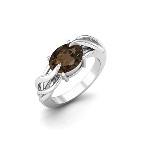 MOONEYE 925er Sterling Silber Rauchquarz...