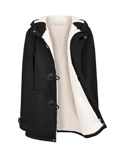 Yuson Girl Winterjacke Damen Fleecejacke Lang...