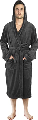 NY Threads Bademantel Herren Kapuze, Weicher...