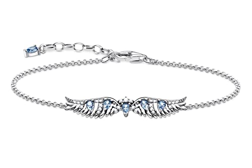 THOMAS SABO Damen-Armband Phönix-Flügel Blaue...