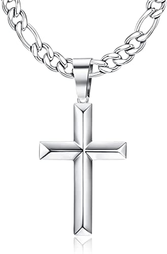 MILACOLATO Kreuz Halskette Damen Herren, 925...