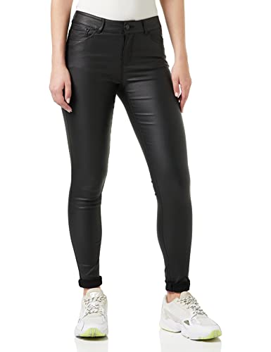 VERO MODA Damen beschichtete Hose Vmseven Slim-Fit...