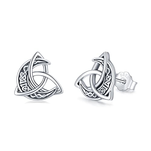Keltische Ohrringe für Damen 925 Sterling Silber...