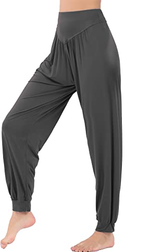 HOEREV Super weiche Modal Spandex Harem Yoga...