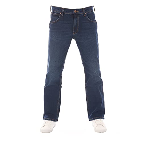 Wrangler Herren Jeans Bootcut Jacksville Hose Blau...