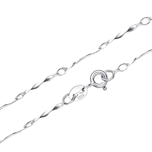 OKGD Schlangenkette für Damen, Sterling-Silber,...