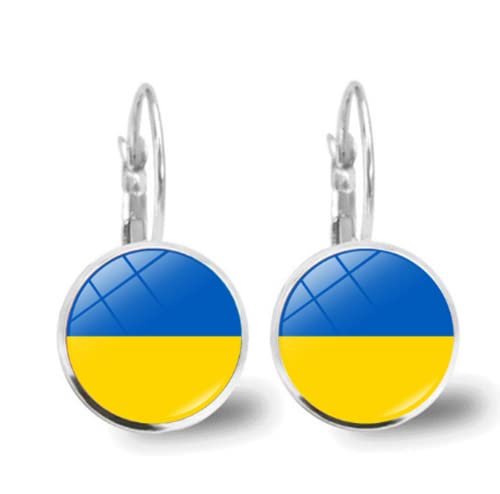 Ukraine Nationalflagge Ohrstecker für Frauen...