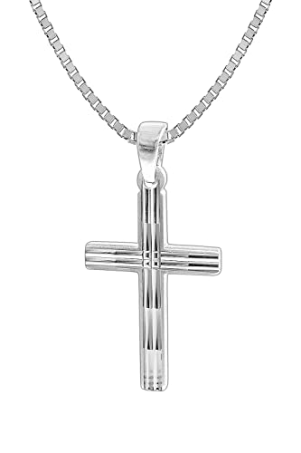 trendor Kreuz mit Herren-Halskette 925 Silber 50...