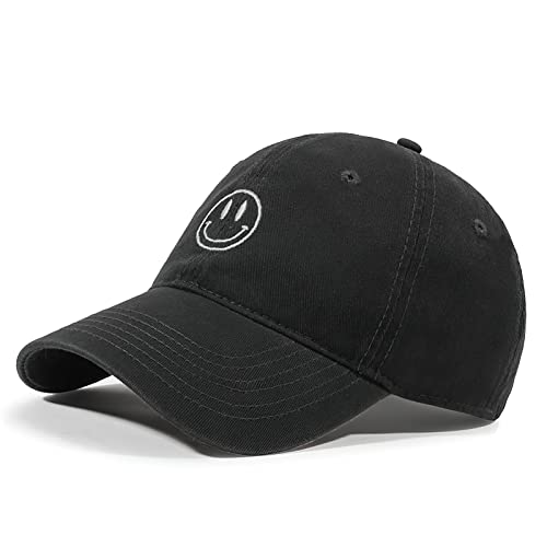 TAGVO Baseball Cap Damen Herren Baumwolle Smiley...