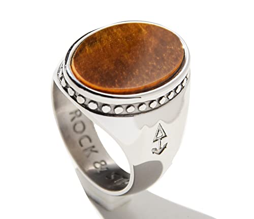 Rock and Steel Herren Ring Siegelring mit oval...