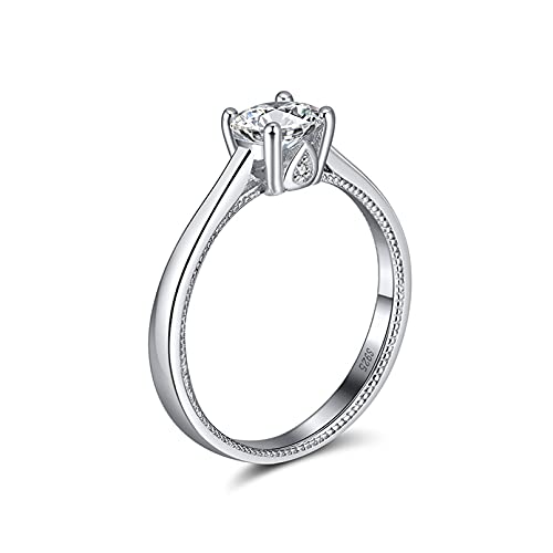 BAJIE Ehering 925 Sterling Silber Kronenring...