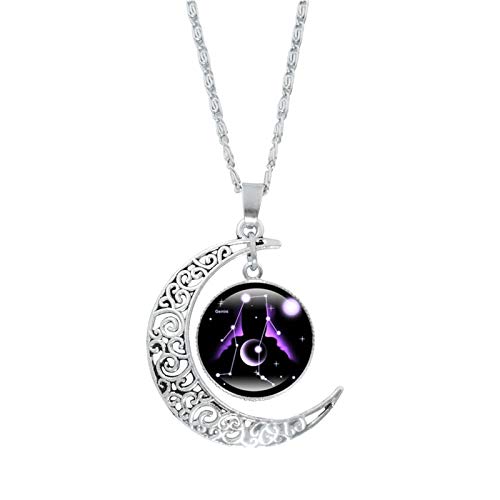Yowablo Halskette 12 Sternbild Mond Geschenke für...