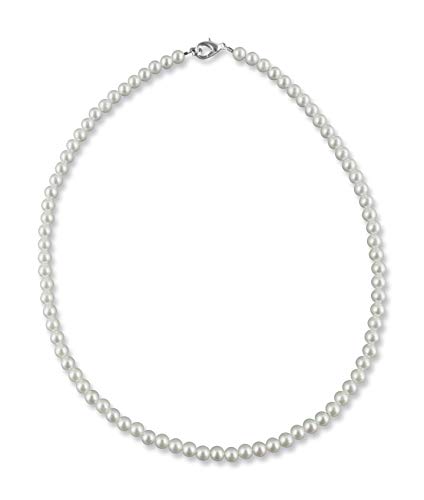 Rivelle Damen Perlenkette 40 cm Perle 5 mm weiß...