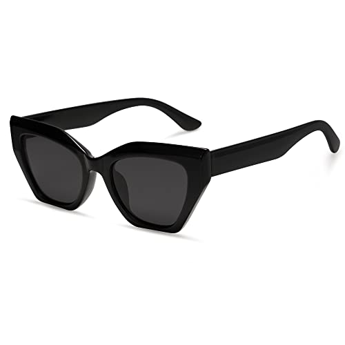 SOJOS Vintage Cateye Sonnenbrille Damen Eckig...