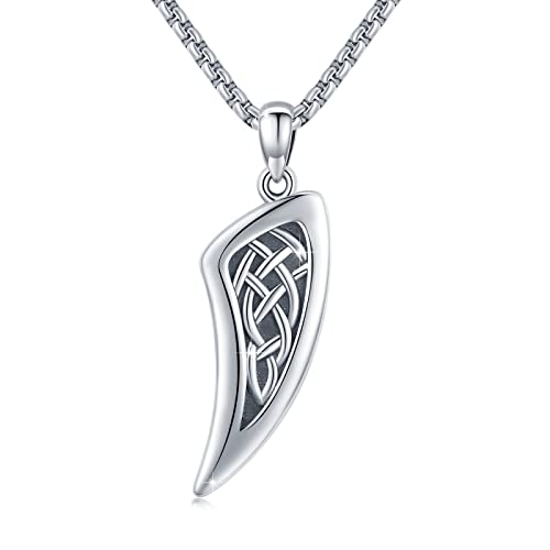 MEDWISE Keltisches Halskette 925 Sterling Silber...