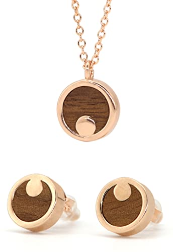 NaturSchatulle Holzschmuck Set Ohrringe Halskette...