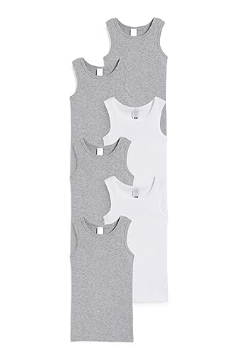 C&A Multipack 6er - Singlet weiß/grau 122-128