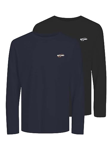 Jack & Jones Jcoblack Tee Ls Crew Neck 2Pk Mp