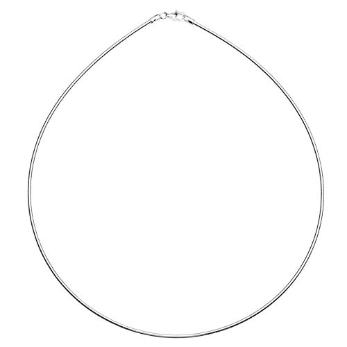 Halsreif - Omega 1,2 mm - Silber 925/000 -,