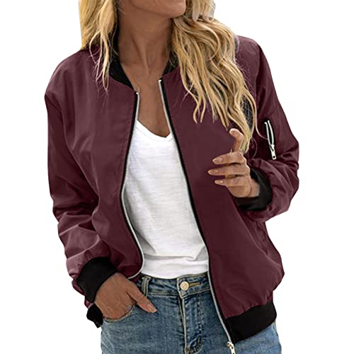 Damen Blouson Sommer Shirtjacke Damen College...