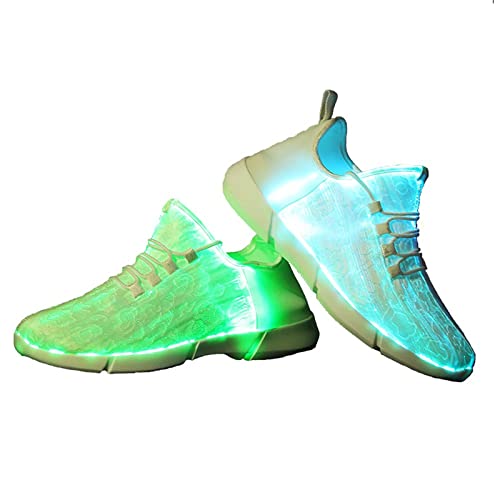 Dytxe-shelf LED-glasfaser-Schuhe Leuchtende Schuhe...