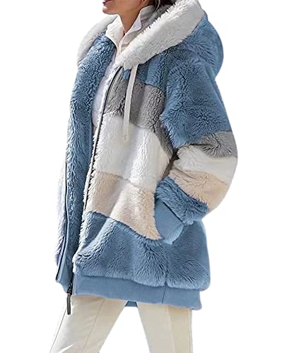 ABINGOO Damen Mantel Kapuzenjacke Winterjacke Mode...