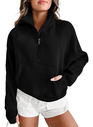 Byoauo Sweatshirt Damen Oversized Baumwolle...