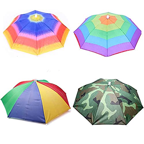 4 Stücke Regenschirmhut, Regenbogen Regenschirm...