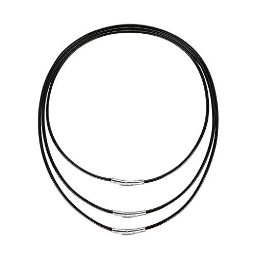Tagaremuser 3 STÜCKE Lederband Halskette 3mm...