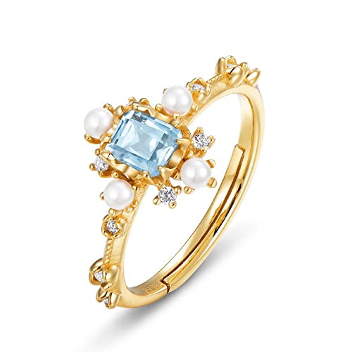 HGJH Silberringe Damen 925,Verstellbare...