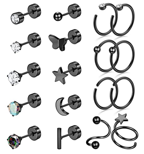 Adramata 18Pcs 20G Helix Piercing G23 Titan...