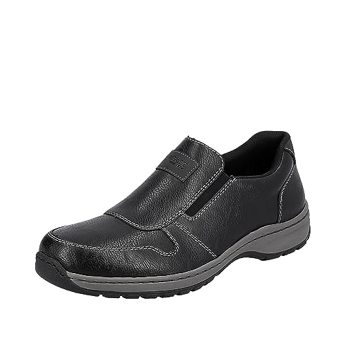 Rieker Herren 03355 Slipper, Schwarz, 44 EU X-Weit