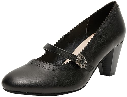 HIRSCHKOGEL Damen Pumps, schwarz, 39 EU