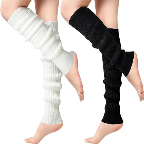 Aoouekul Stulpen Damen Wolle 2 Paar Leg Warmers...