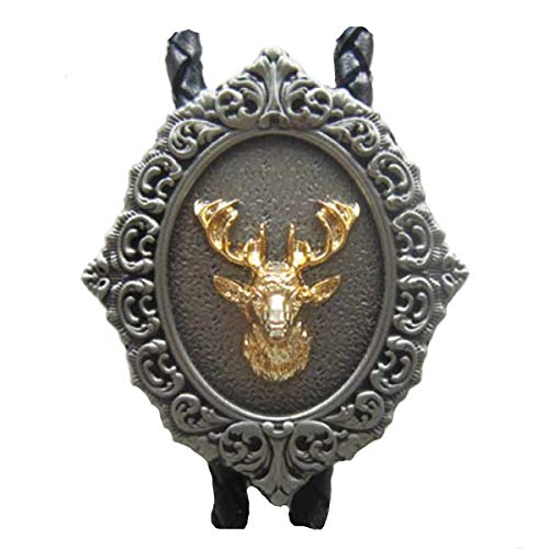 Piratenladen Western Bolo Tie mit Hirsch, 24 ct...