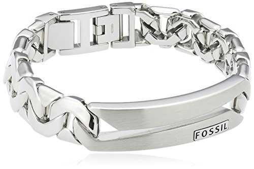 Fossil Herren klobiges Edelstahlarmband,...