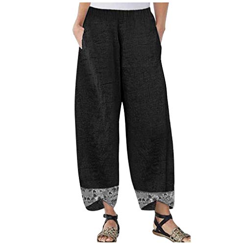 Leinenhose Damen Sommer Culottes Hosen Große...
